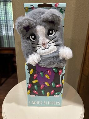 Meowy and Bright Ladies Cat Slippers